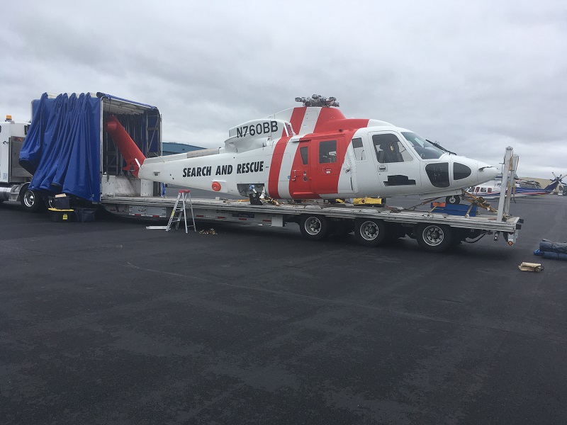 Step Deck Helicopter Transport Trailers